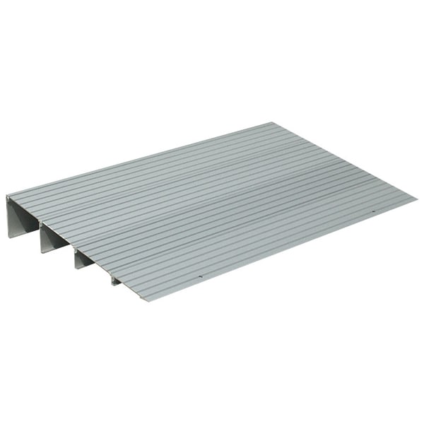 Alum Sectional Threshold Ramp 34"x 22-1/4" w/4" Rise, 700 lb. capacity